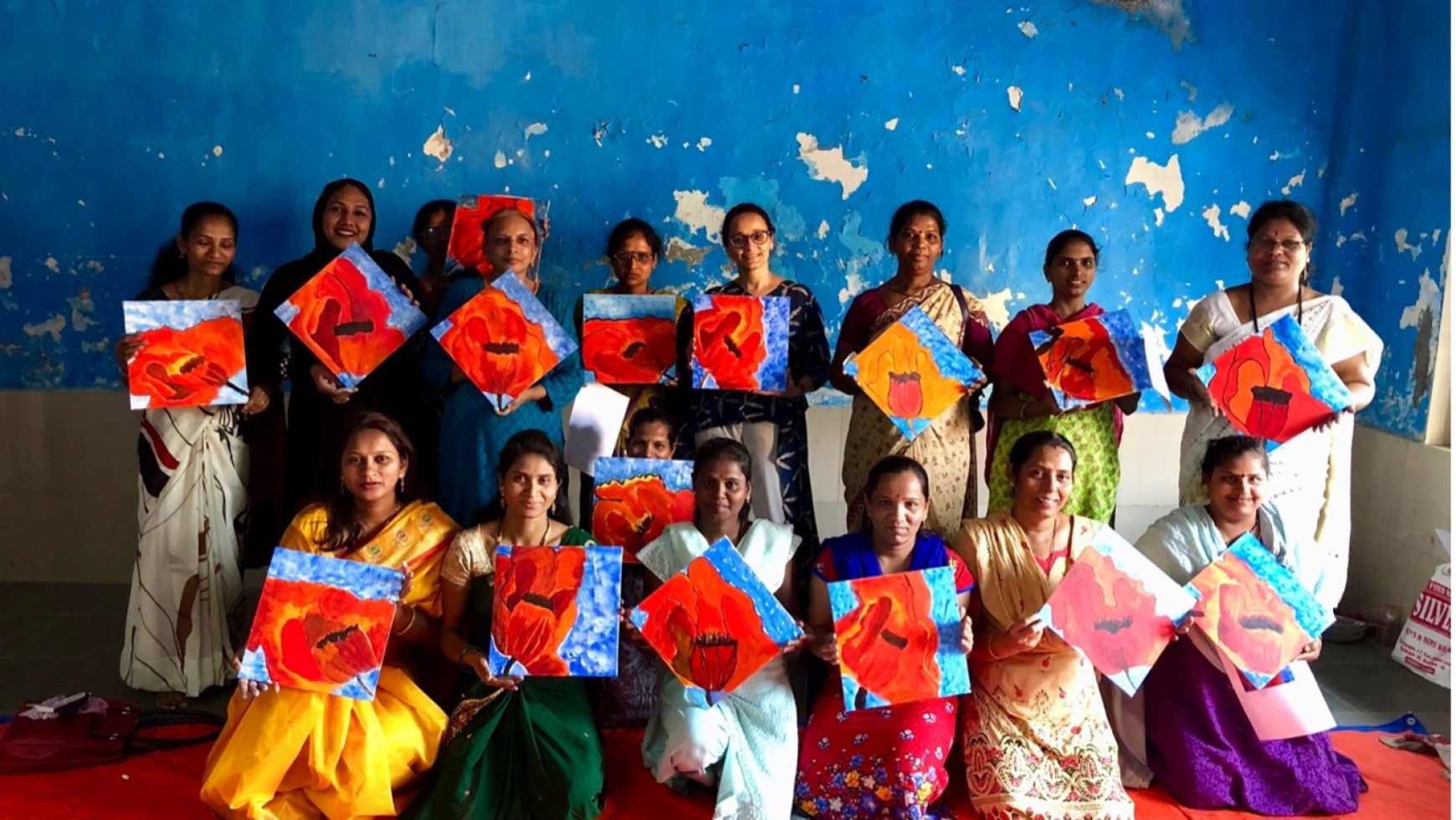 Women’s Day Painting workshop at Anand Nagar – Chembur