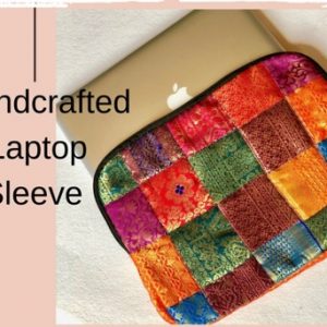 Patchwork laptop sleeve