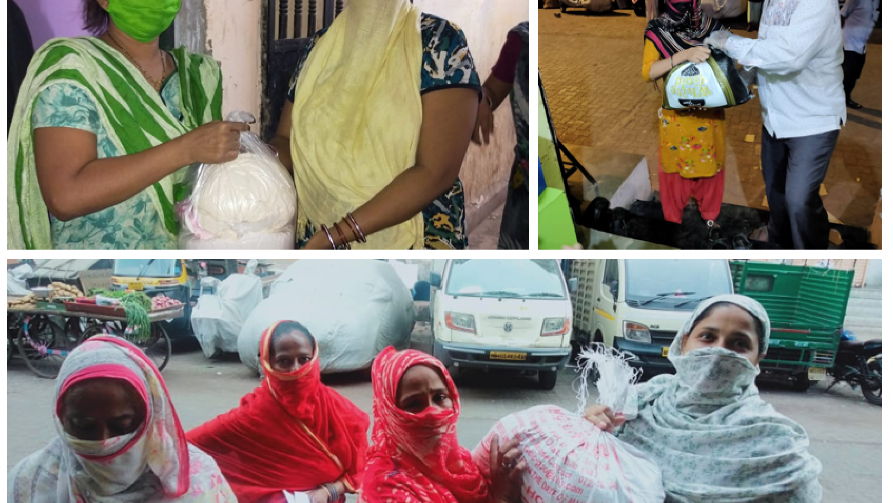 Mask and Food Distribution